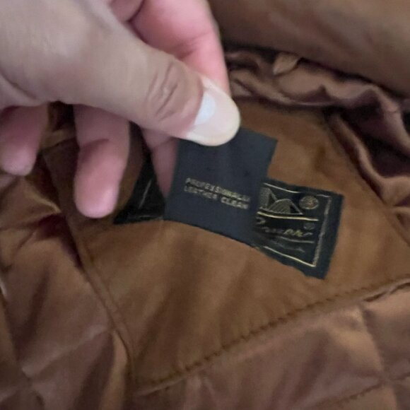 Vintage Eddie Bauer Leather Hunting Jacket Coat - Picture 7 of 10